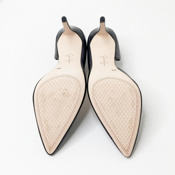 Jessica Simpson Women's Black Leather Heels - Picture 5 of 6